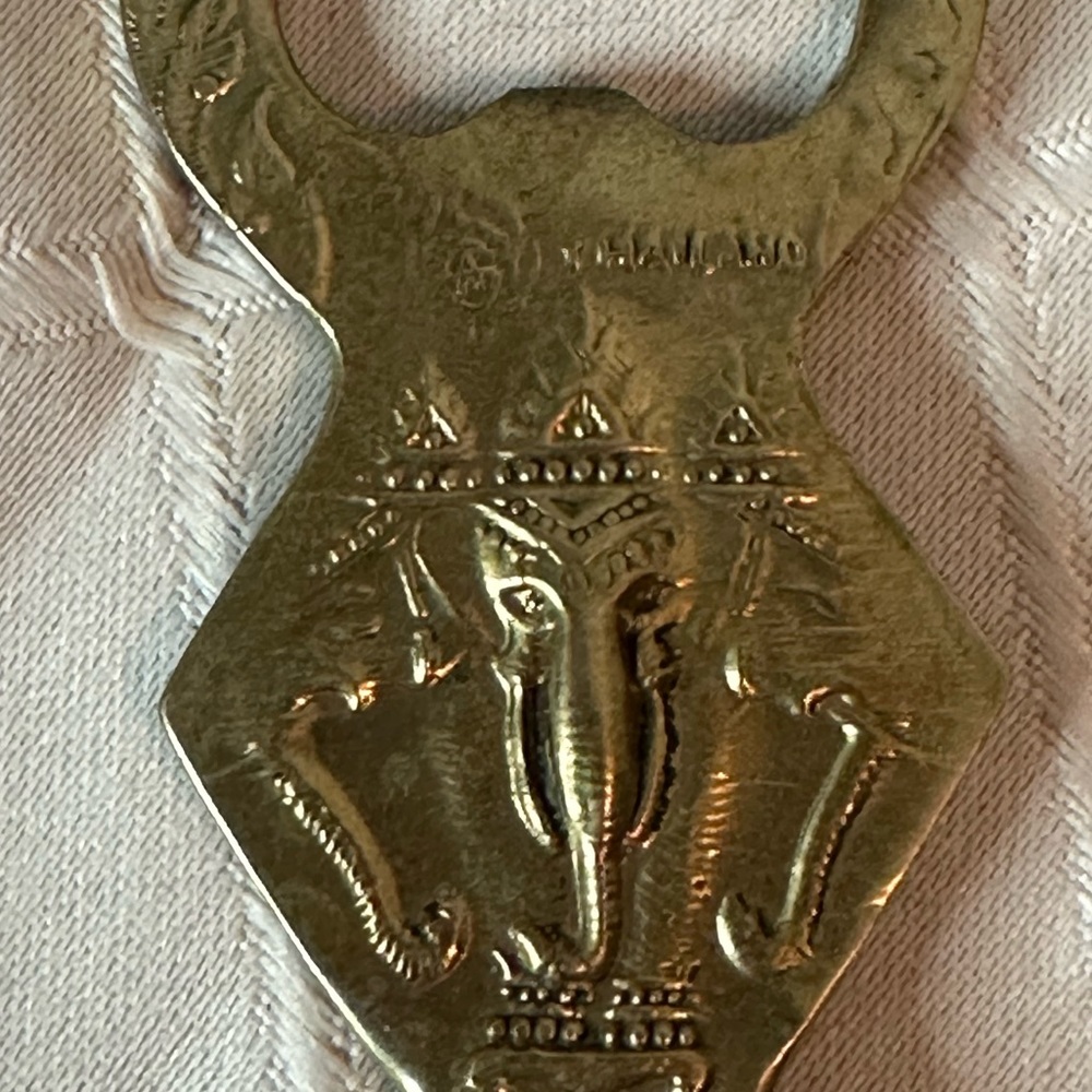 Vintage Brass Elephant Bottle/Can Opener - Picture 2 of 6